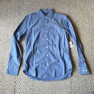 Bonobos M slim fit Blue w/white polka dot design. With tags.